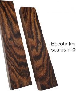 Bocote knife scales n°001 stabilized