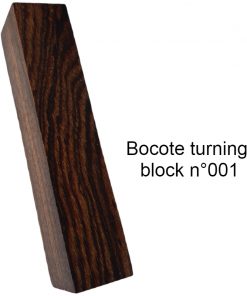 Bocote turning block n°001 stabilized