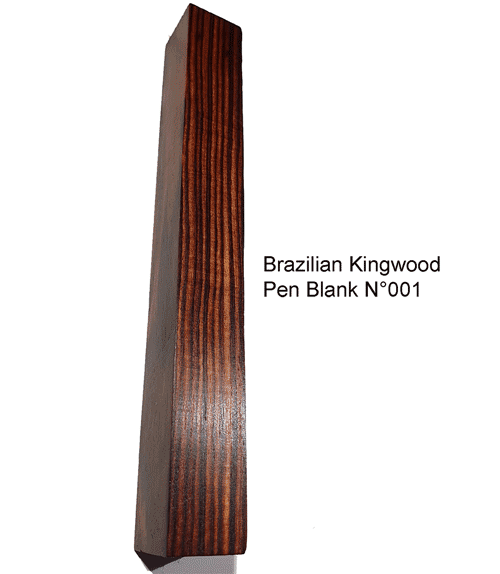 Brazilian Kingwood pen blank stabilized