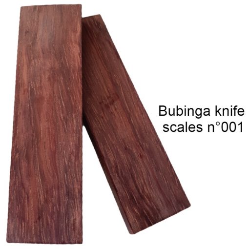 Bubinga knife scales n°001 stabilized