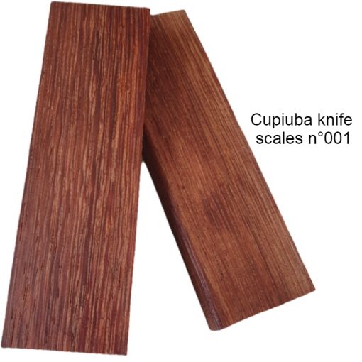 Cupiuba knife scales n°001 stabilized