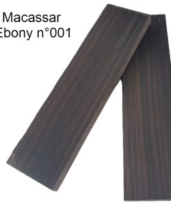 Macassar ebony stabilized knife scales