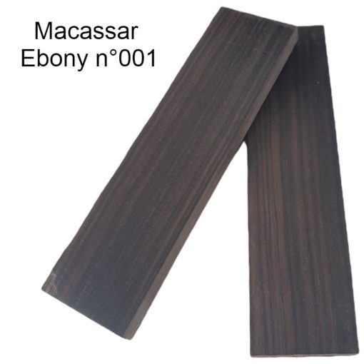 Macassar ebony stabilized knife scales