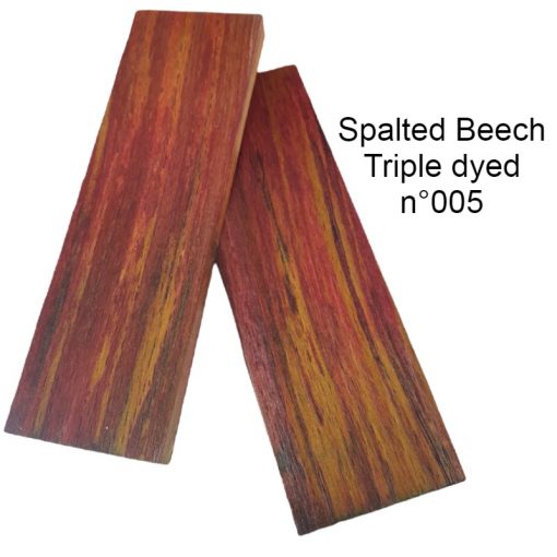 Spalted beech triple dyed n°005