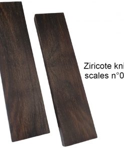 Ziricote knife scales n°001 stabilized