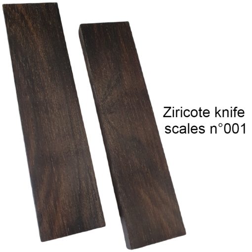 Ziricote knife scales n°001 stabilized