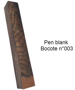 pen blank bocote n°3 stabilized