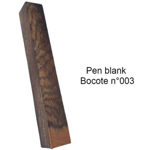 pen blank bocote n°3 stabilized
