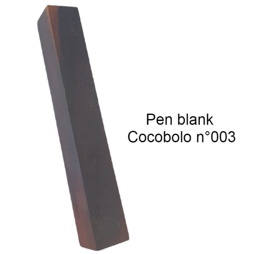pen blank cocobolo n°3 stabilized